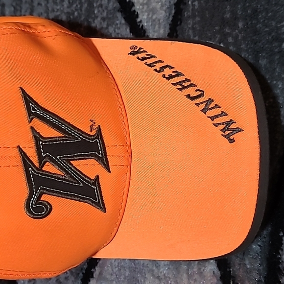WINCHESTER GUNS EMBROIDERED ORANGE HUNTING HAT - Picture 11 of 13